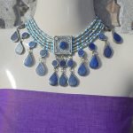 Chokar Lapiz With Turquoise Beads