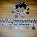 Tribal Coins Anklet Pair With Shell