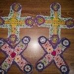 Cross Tribal Medallions Patch Pair
