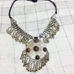 German Silver Tribal Round Necklace