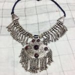 German Silver Moon Tribal Necklace
