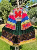 Vintage Pure Afghani Cultural Long Skirt Shirts
