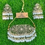 Bohemian White Pearl Choker Set