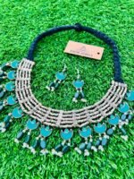 Afghan Creative Designs Half Moon Stone Choker Set