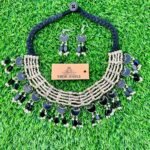Afghan Creative Designs Half Moon Stone Choker Set