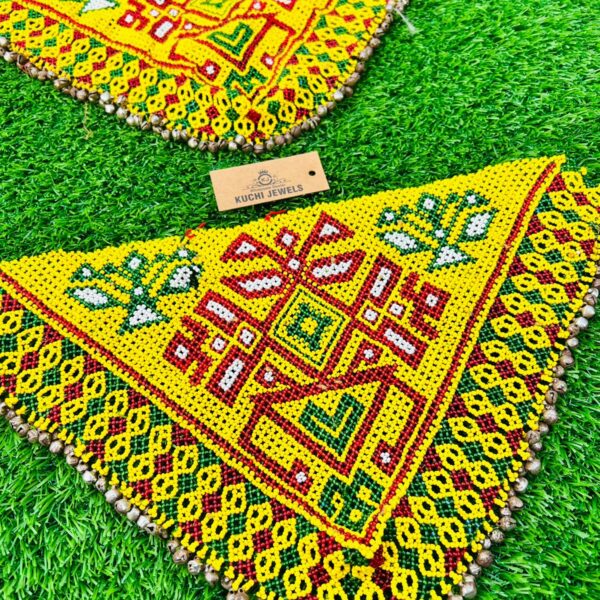 Handmade Beaded Triangle Patches Made by Afghan Women