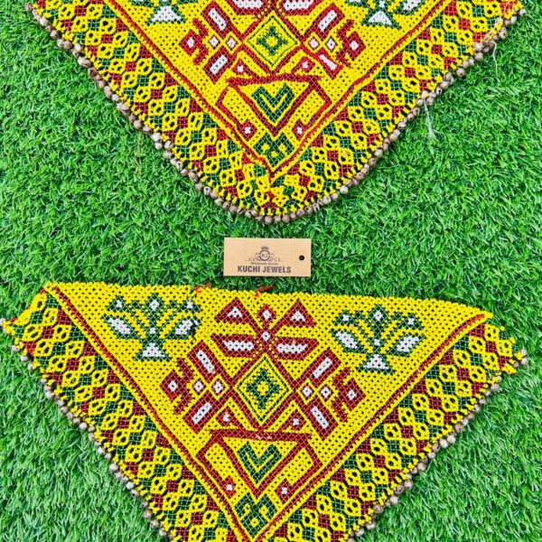 Handmade Beaded Triangle Patches Made by Afghan Women