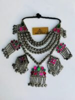 German Silver Turkman Beads Antique Necklace