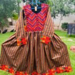 Afghani Dress Made By Banarsi Fabric With Tribal Embroidery