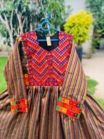 Afghani Dress Made By Banarsi Fabric With Tribal Embroidery