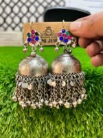 Metal Bells Large Jhumka Ear Rings