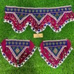 Multi Color Handmade Beaded Afghani Patch Set