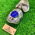 Real Lapis Round Stone Afghan Bracelet For Traditional Events