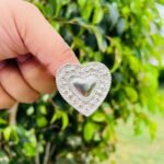 Heart Ring Silver Color Unique Style for Women