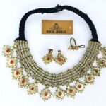 Crystal Red Beads Choker Set