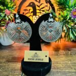 Large Round Carving Unique Ear Rings