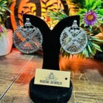 Small Round Carving Unique Ear Rings