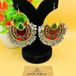 Chand Balli With Silver Bells Ear Rings for Women