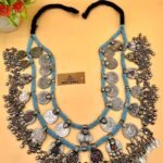 Heavy Vintage Pendants And Turquoise Beads Belt/Necklace