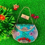 Indian Metal And Stone Bag For Women