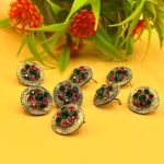 Multi Nagina Golden Nose Pin Char Gull