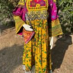 Vintage tribal Afghan shirt with cultural embroidery