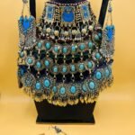 Synthetic Three Layer Turquoise Stone Long Necklace