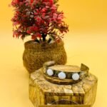 Three White Stone Traditional Bracelet