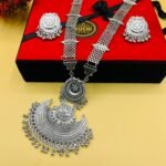 Oxidized Chain Necklace Set