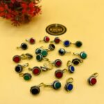 Afghani Round Stone Nose Clip 6 Pcs
