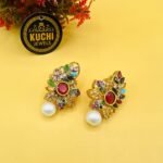 Zarqoon Stone Multi Color Earrings