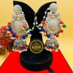 Large Jhumka Multi Beads Earrings