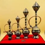 Four Piece Hooka Set Metal Brass