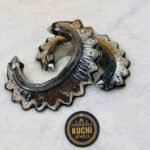 German Silver Alligator Cuts Upper Arm Bracelet