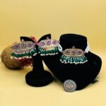 Green Moti Sleek Design Afghani Choker Set