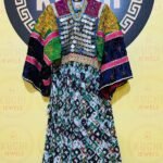 Vintage Afghan Shirt With Linen Fabric Stuff