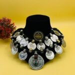 Vintage Coins Multi Stone Ethnic Necklace
