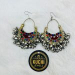 Antique Gold Silver Bells Earrings