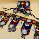 Multi Color 5 Patches Fabric Belt For Women Dress