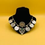 Tree Roots Pendant Coin Necklace