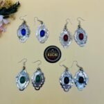 Turkman Style Multi Stone Earrings