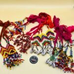 Handmade Multi Color Design Beaded Tassels 12 Pieces