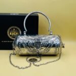 Capsule Style Indian Pure Silver Metal Bag