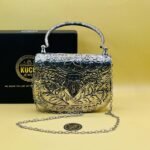 Metal Silver Hand Carving Bag