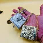 Mini Baby Golden And Silver Metal Bag