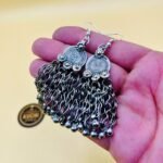 Vintage 25 Paisa Coins Earrings With Long Chain