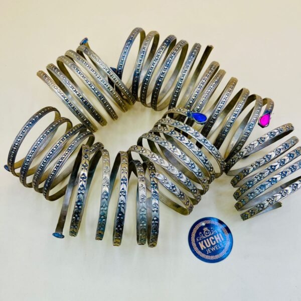 Dull Gold Circle Afghani Bracelet