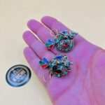 Wing Bird Multi Stone Earrings