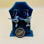 Antique Stlye Multi Stone Bird Earrings