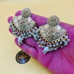 Shahi Golden White Pearl Earrings